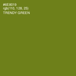 #6E8019 - Trendy Green Color Image